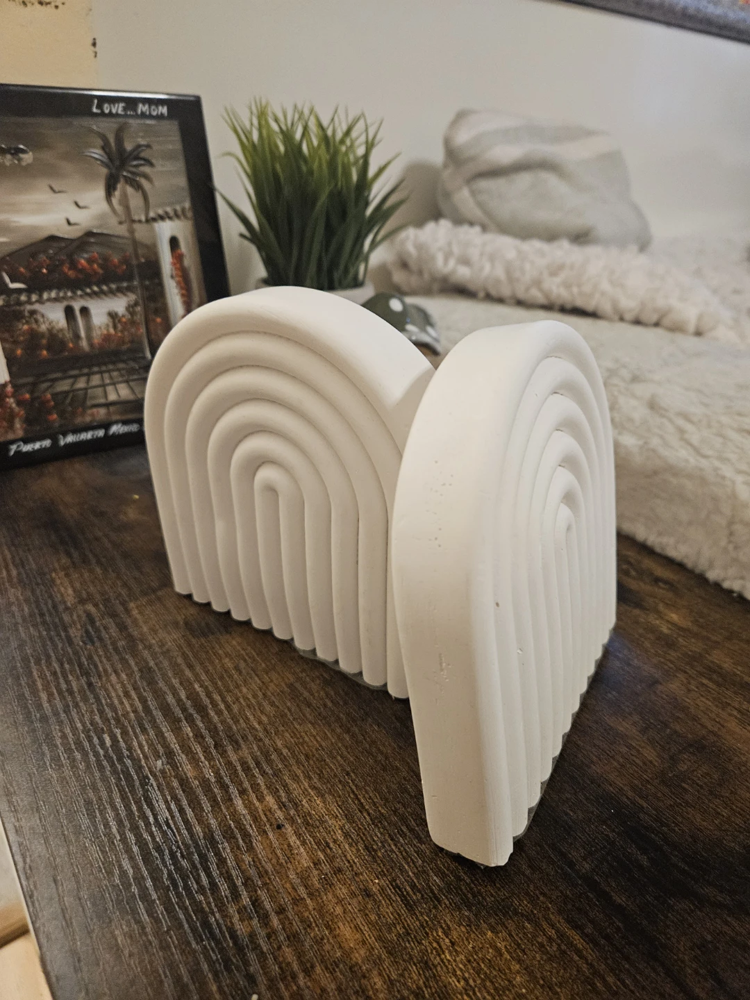 White Arco-Shaped Bookends - photo 2