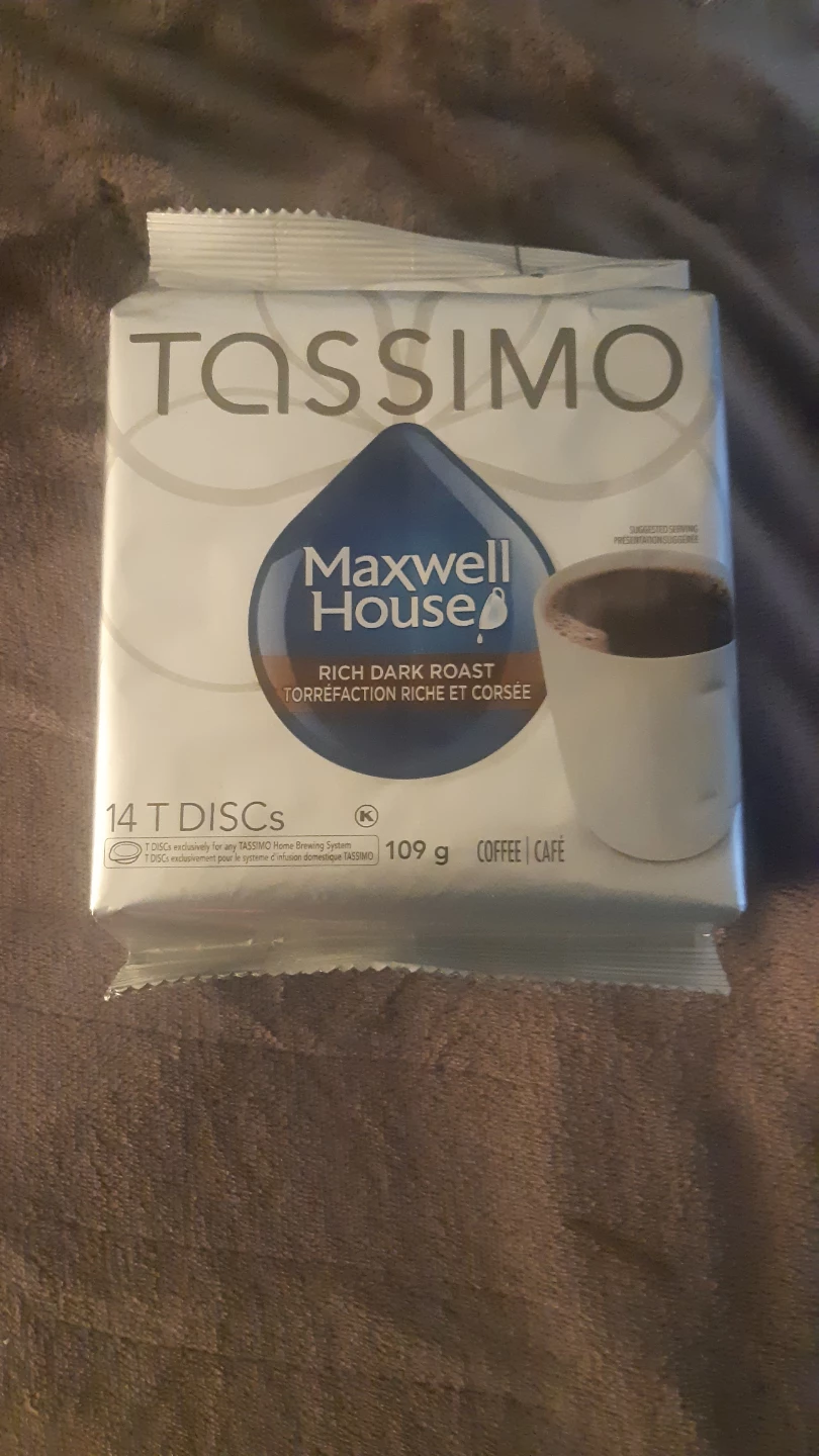 TASSIMO Maxwell House Rich Dark Roast Coffee T DISCs (14 ) 🏆