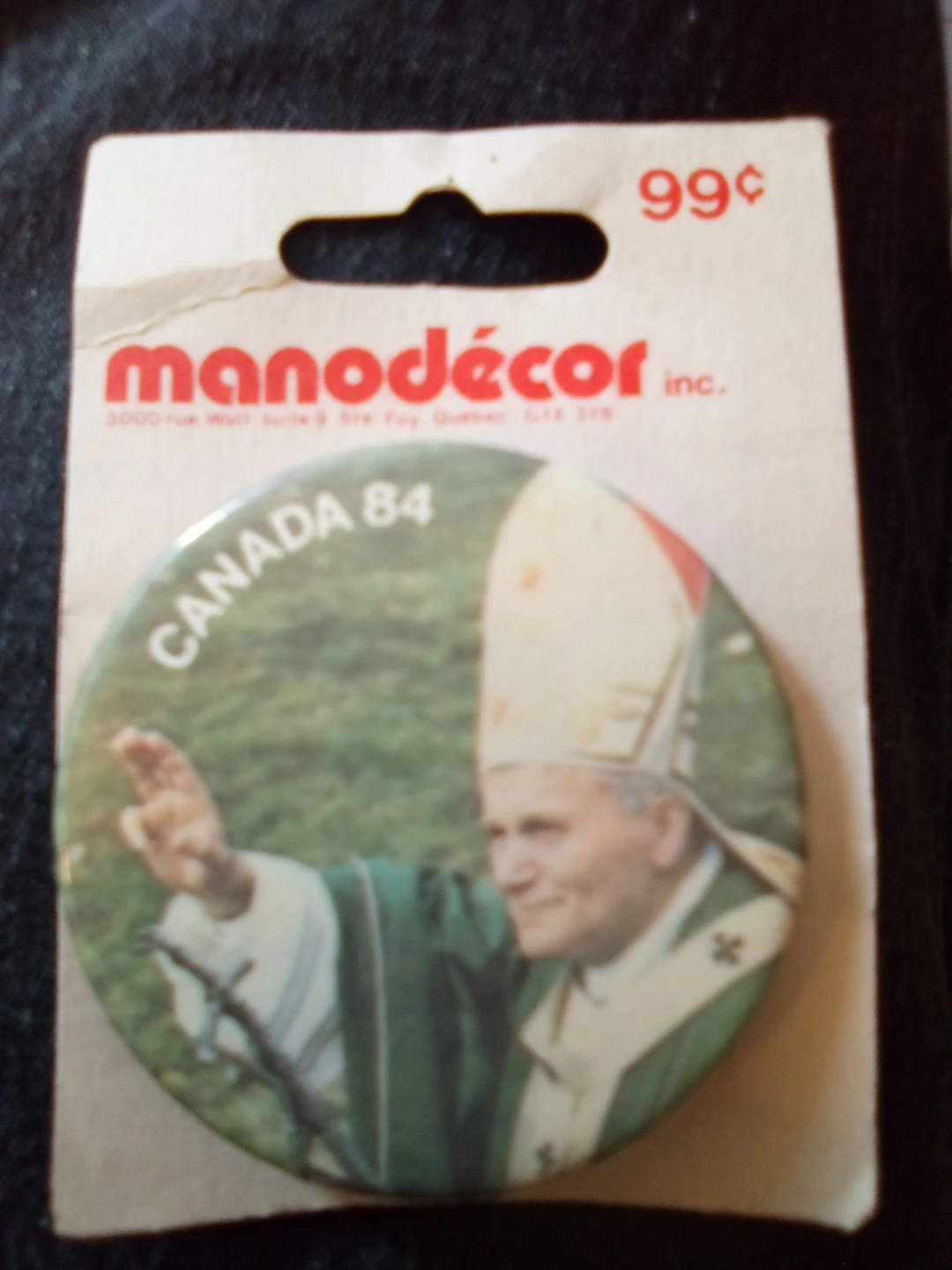 Manodecor Canada 84 Pope John Paul II Pin - photo 2