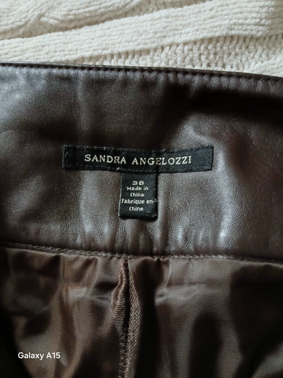 Sandra Angelozzi Faux Leather Pants Size 36 - photo 3