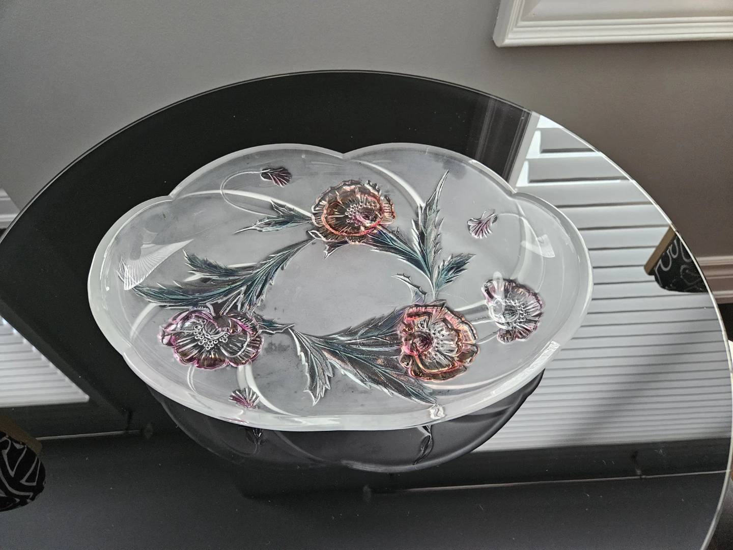 Mikasa Rosella Crystal Serving Platter