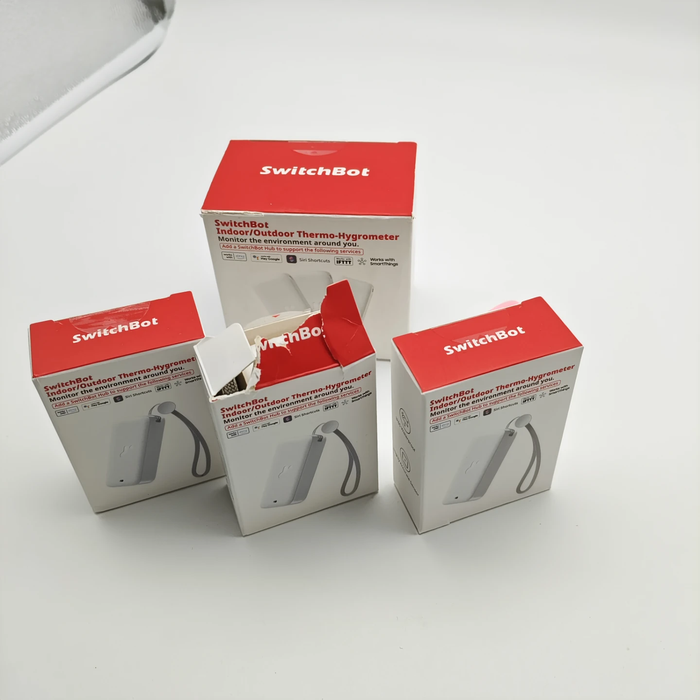 3 pack SwitchBot Indoor/Outdoor Thermo-Hygrometer - White - photo 4