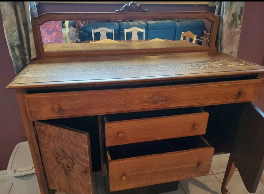 Antique Oak Dining Set - photo 2