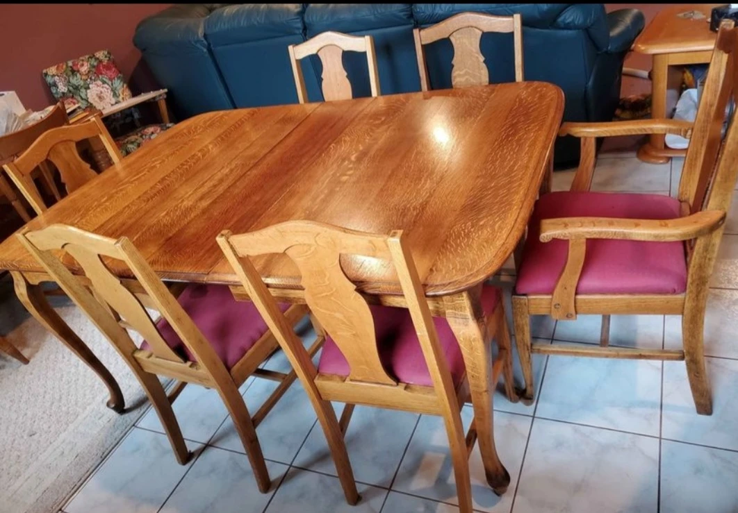 Antique Oak Dining Set - photo 3