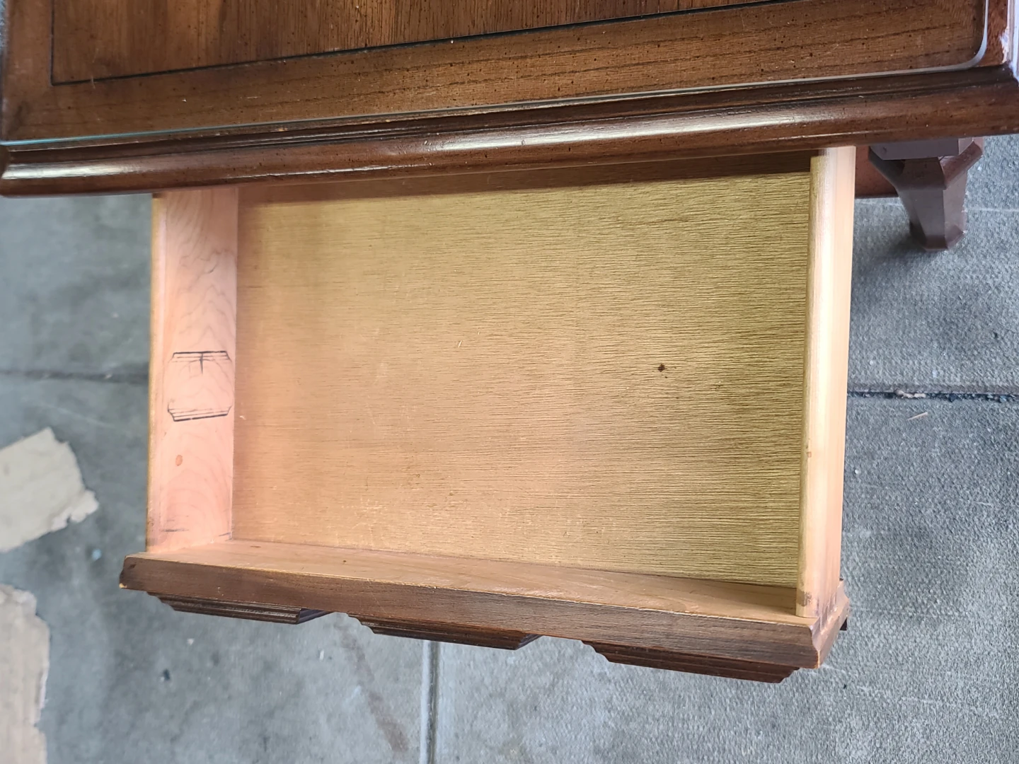Wooden End Table with Drawer - photo 4