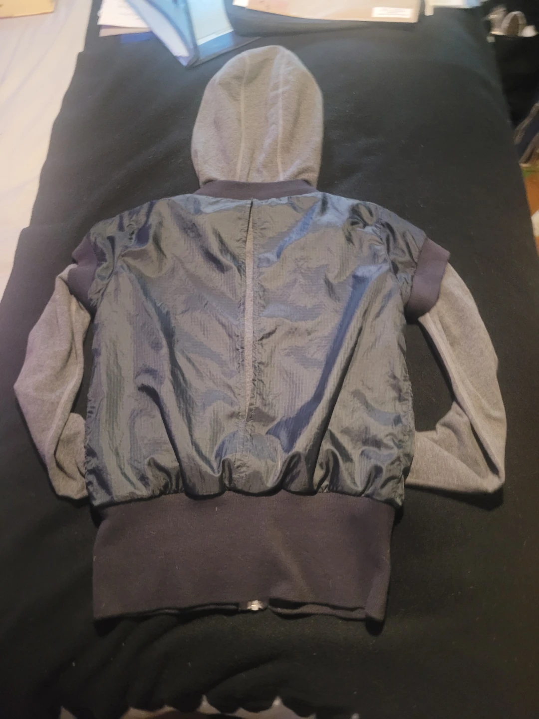 Lululemon Grey Hoodie Bomber Jacket - photo 2