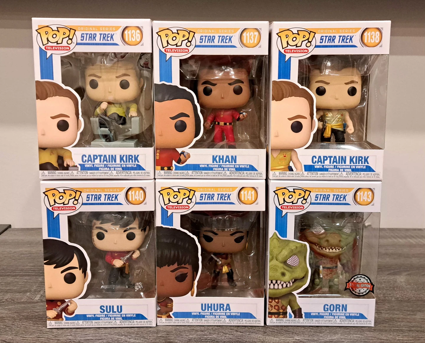 🌌 Star Trek Original Series 🌌 Captain Kirk Khan Sulu Uhura Gorn