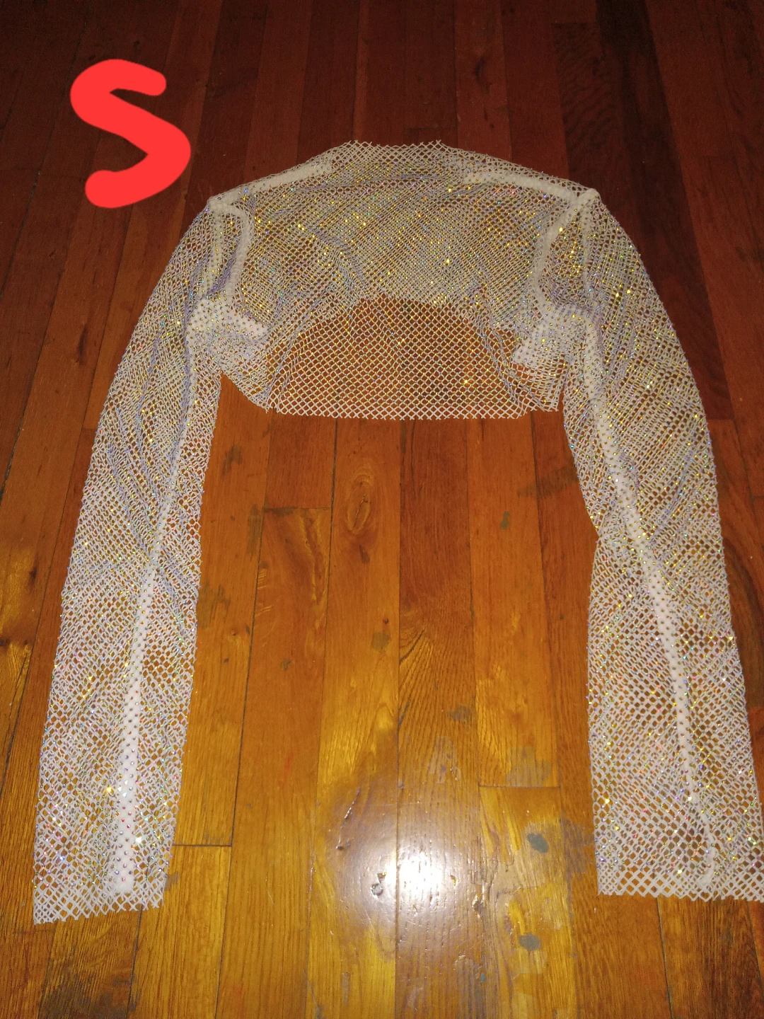 Rhinestone Party Crop Top