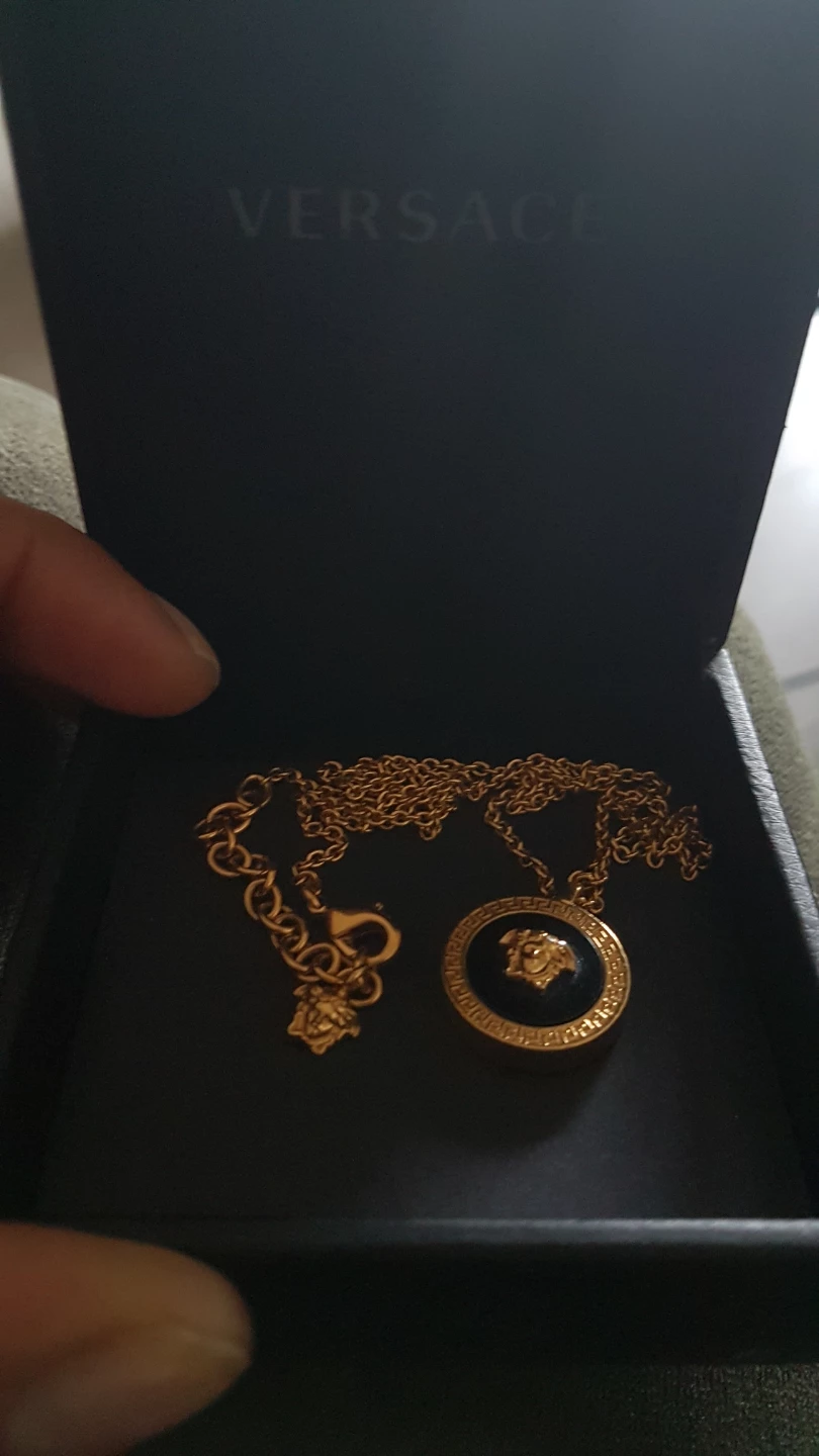 Versace Medusa Necklace Gold Black - photo 3