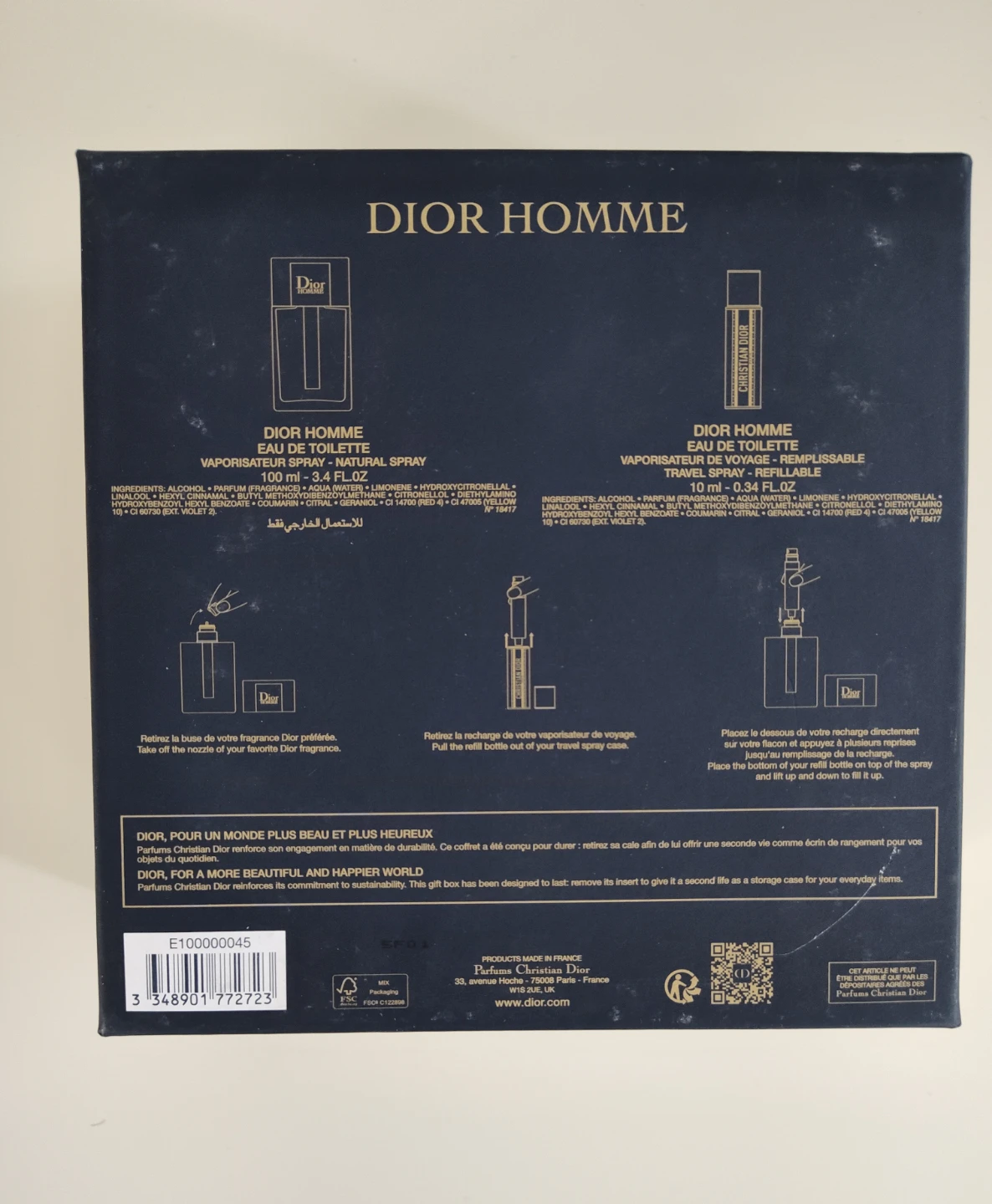 BN Dior Homme EDT 100ml + 10ml gift set - photo 5