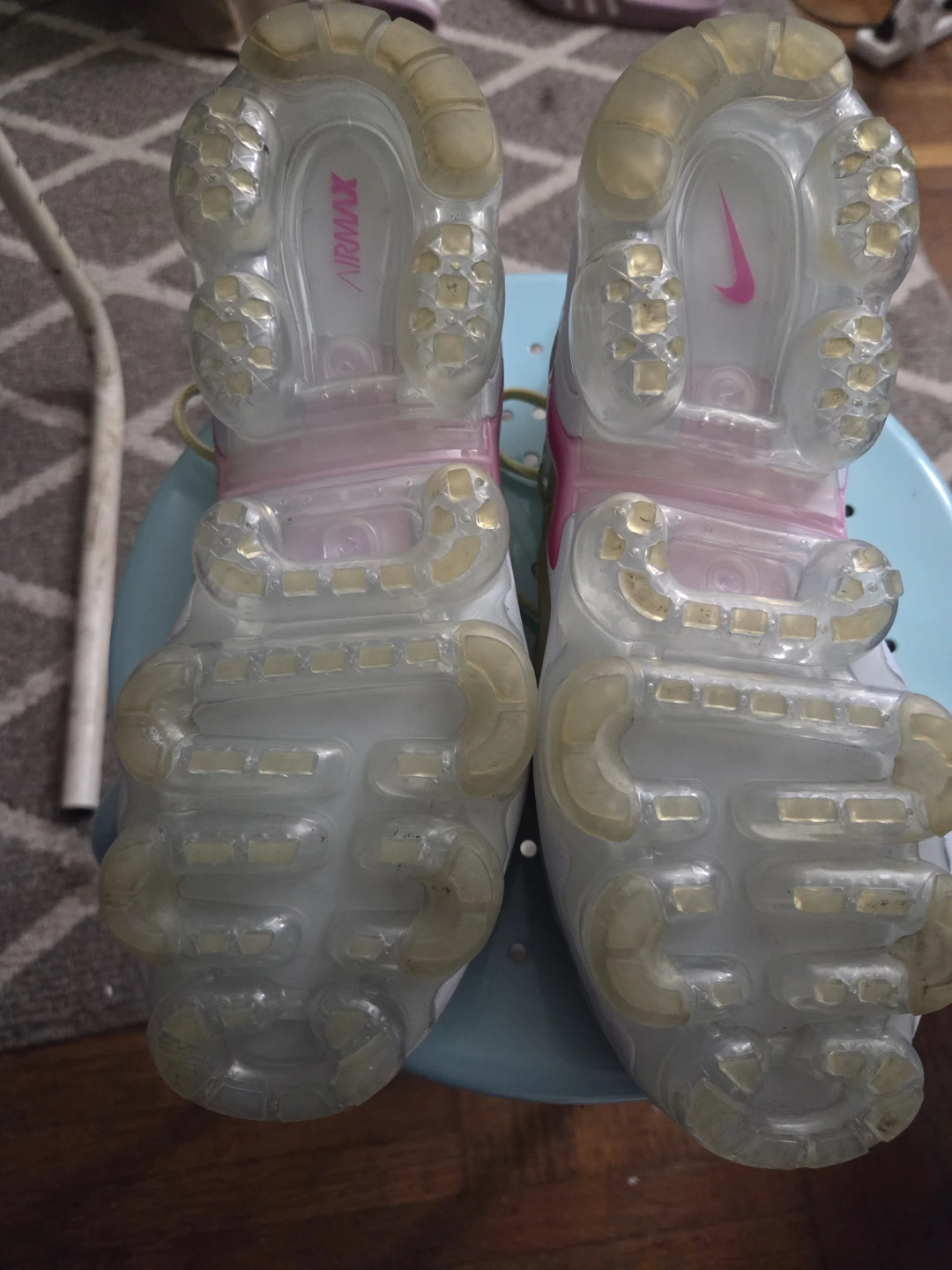 🥕Nike Air VaporMax Plus Yellow Pink Shoes US 9 - photo 2