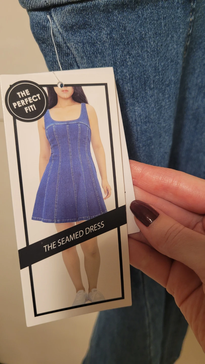 Denim Mini Dress S/P - photo 5