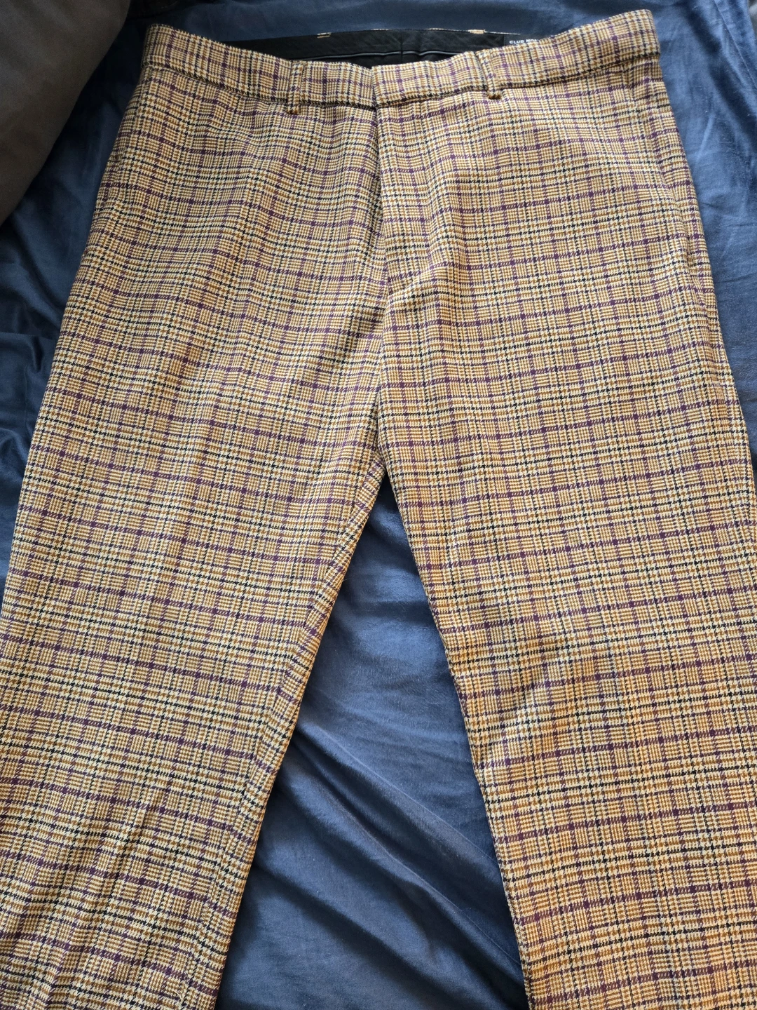 Club Monaco Sutton Slim Fit Plaid Pants Size 34 - photo 4