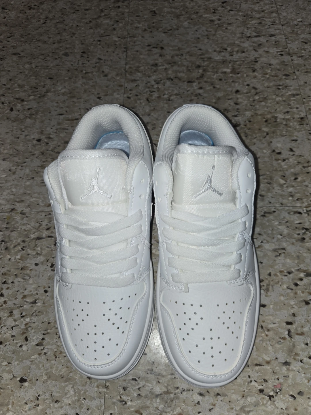 Nike Air Jordan 1 Low SE All White Sneakers - photo 3