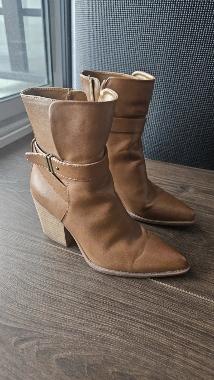Soul by Naturalizer Women's Mocha Ankle Boots, Size 7.5 - photo 2