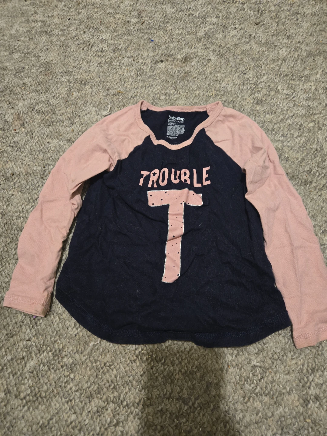 Baby Gap Long Sleeve Trouble T-Shirt