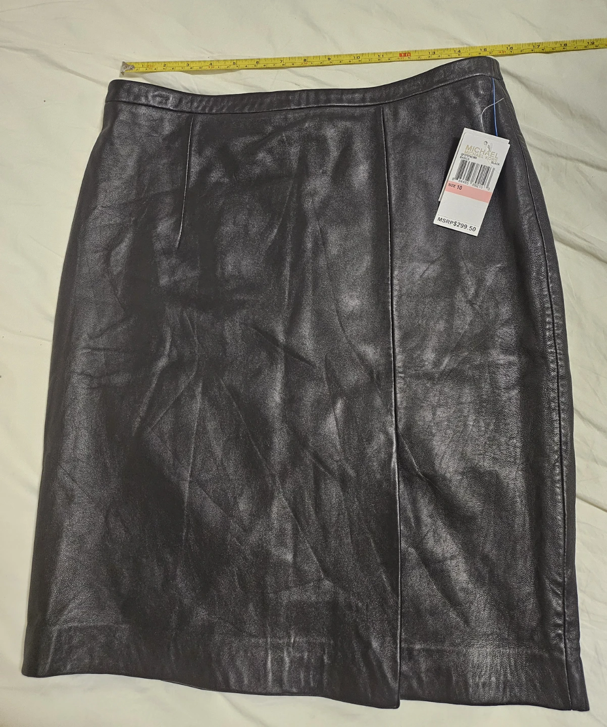 michael kors genuine leather skirt - photo 3