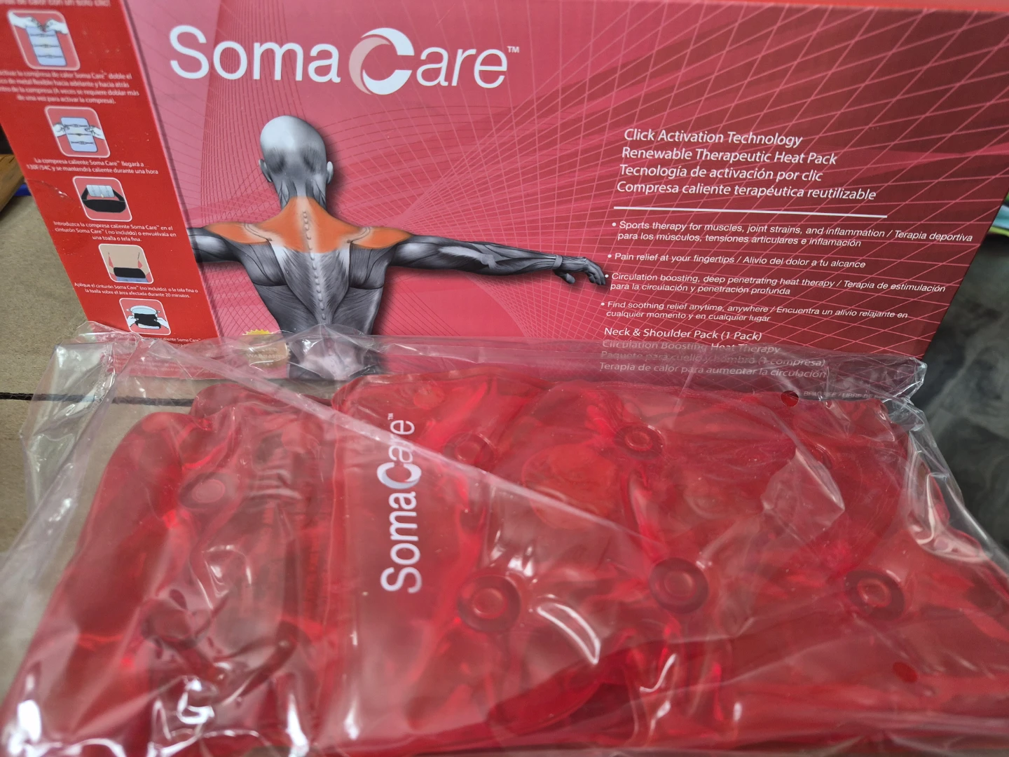 SomaCare Neck & Shoulder Pack (1 Pack) Reusable Hot Pack