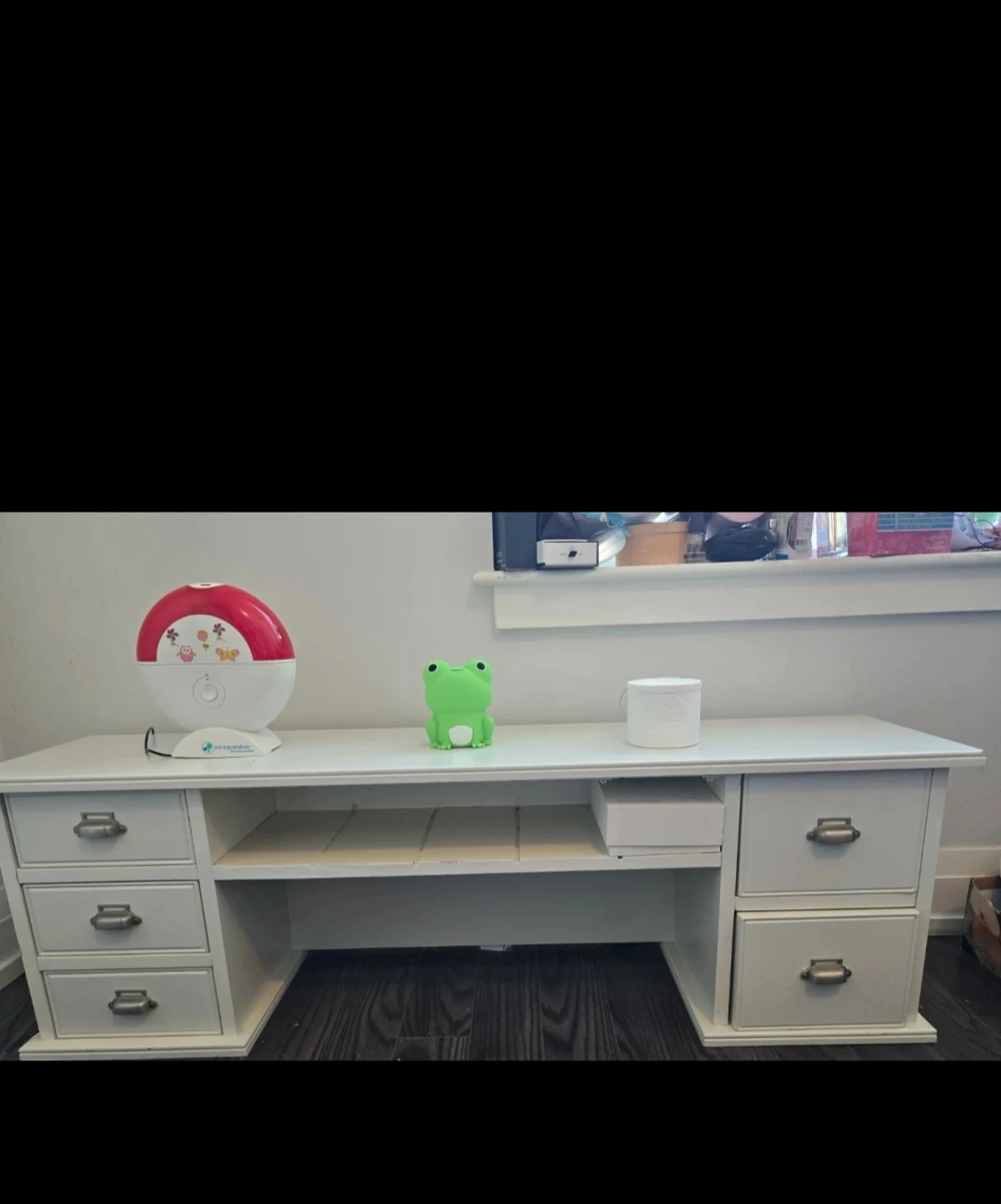 White Desk with Drawers - photo 2