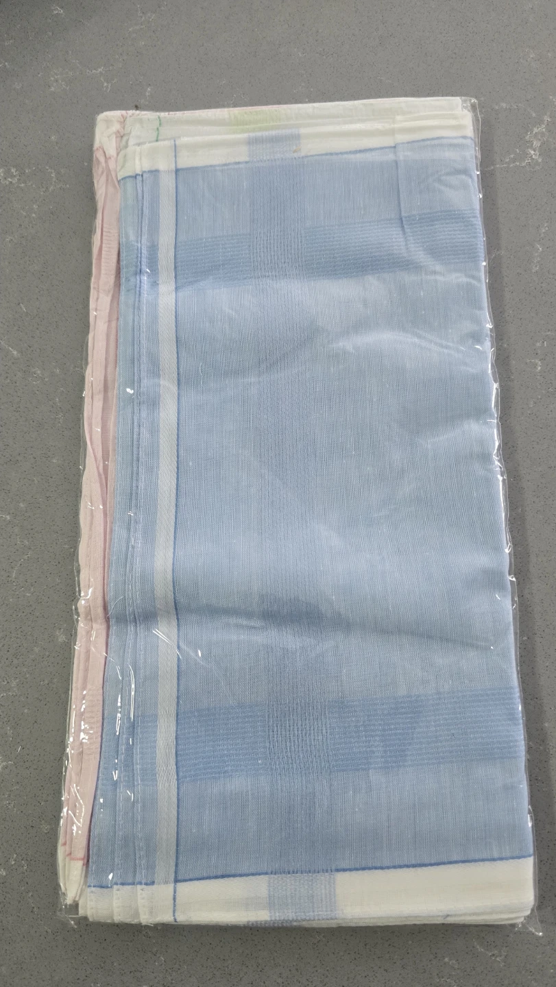 Set of 12 handkerchiefs - Blue, Green, Pink - photo 3