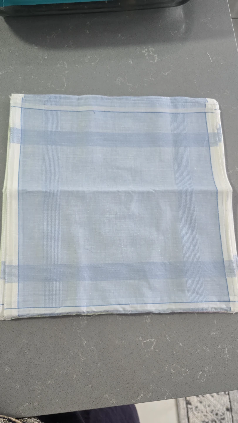 Set of 12 handkerchiefs - Blue, Green, Pink - photo 5