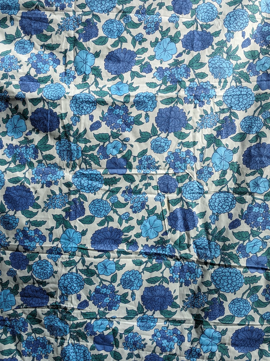 Blue Floral Fabric