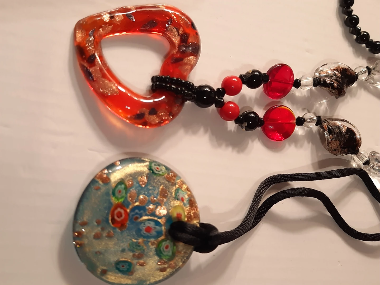 Murano glass Pendant Necklace Set