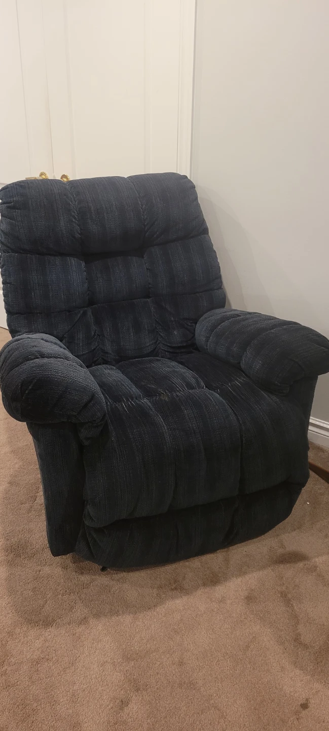 Lay-Z-Boy Dark Blue Recliner Rocker Chair - photo 3
