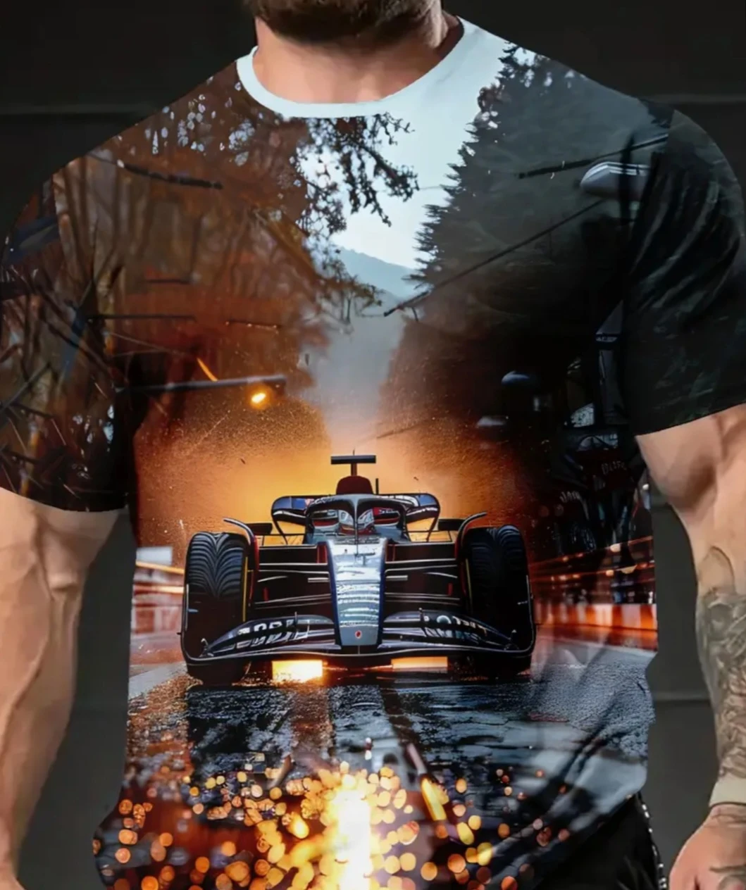 Men's Graphic T-Shirt - Formula 1 Race Car Design 🏆 - photo 2