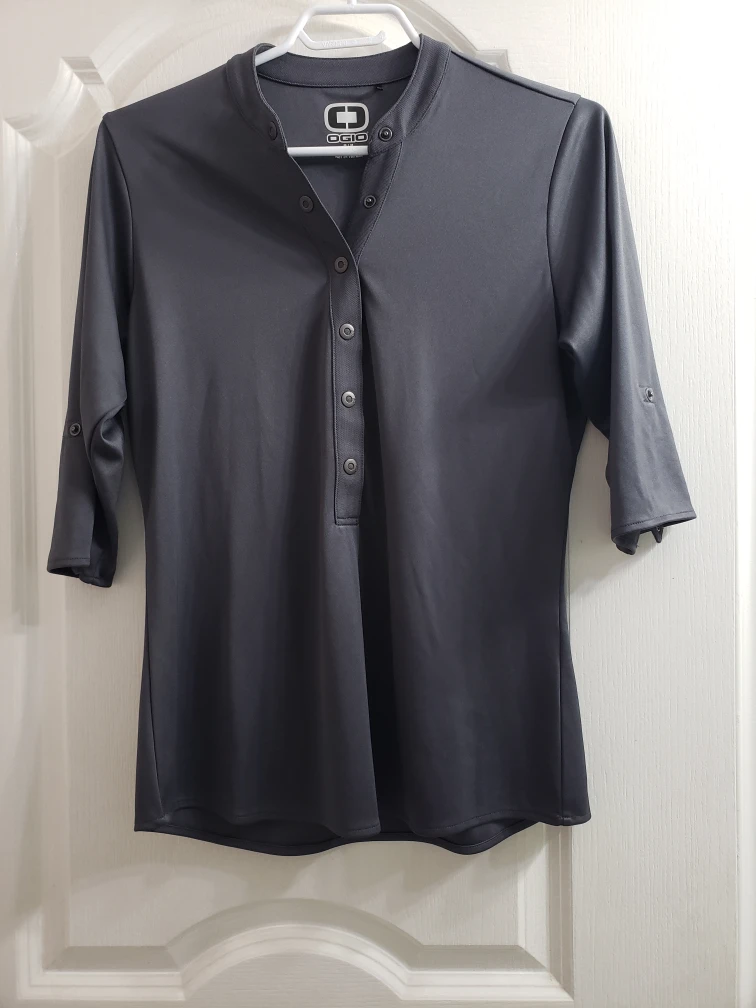 Ogio Women's Grey 100% Polyester Button-Up Shirt - M/M - photo 2