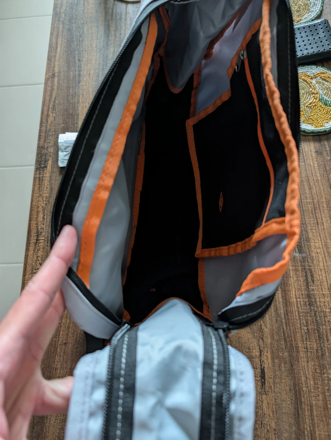 Umbro Toiletry Bag Grey Orange - photo 2