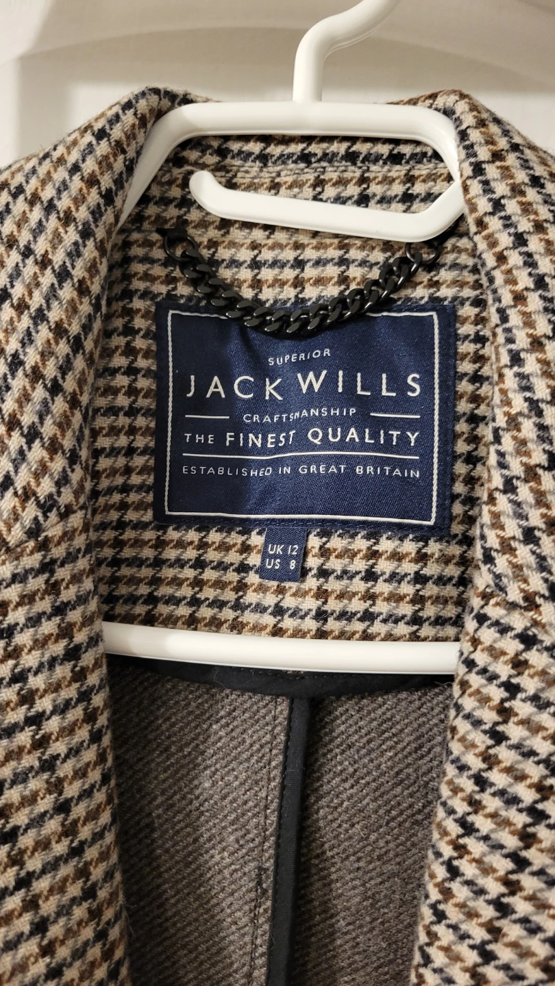 Jack Wills Houndstooth Blazer UK 12 - photo 2