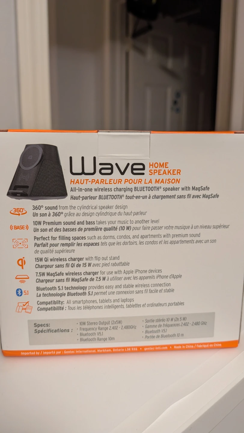 New iQ Wave Home Speaker with MagSafe Wireless Charger - photo 3