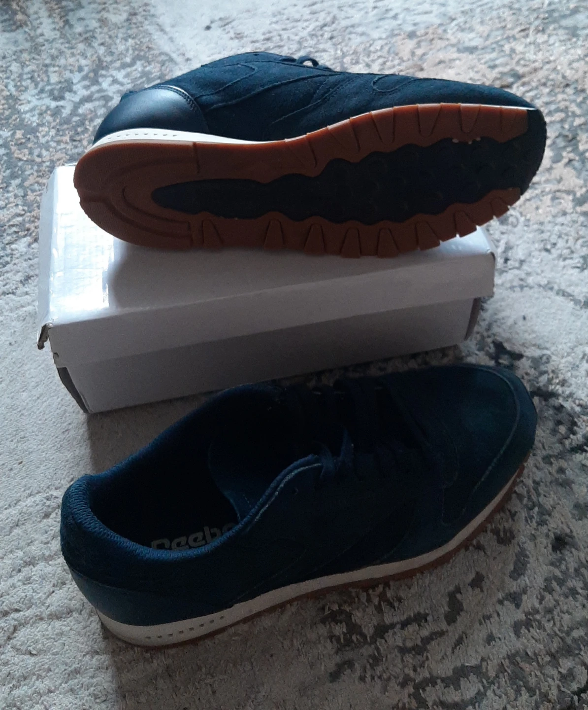 Men's Reebok Dark Blue Suede Sneakers 🏆 - photo 4