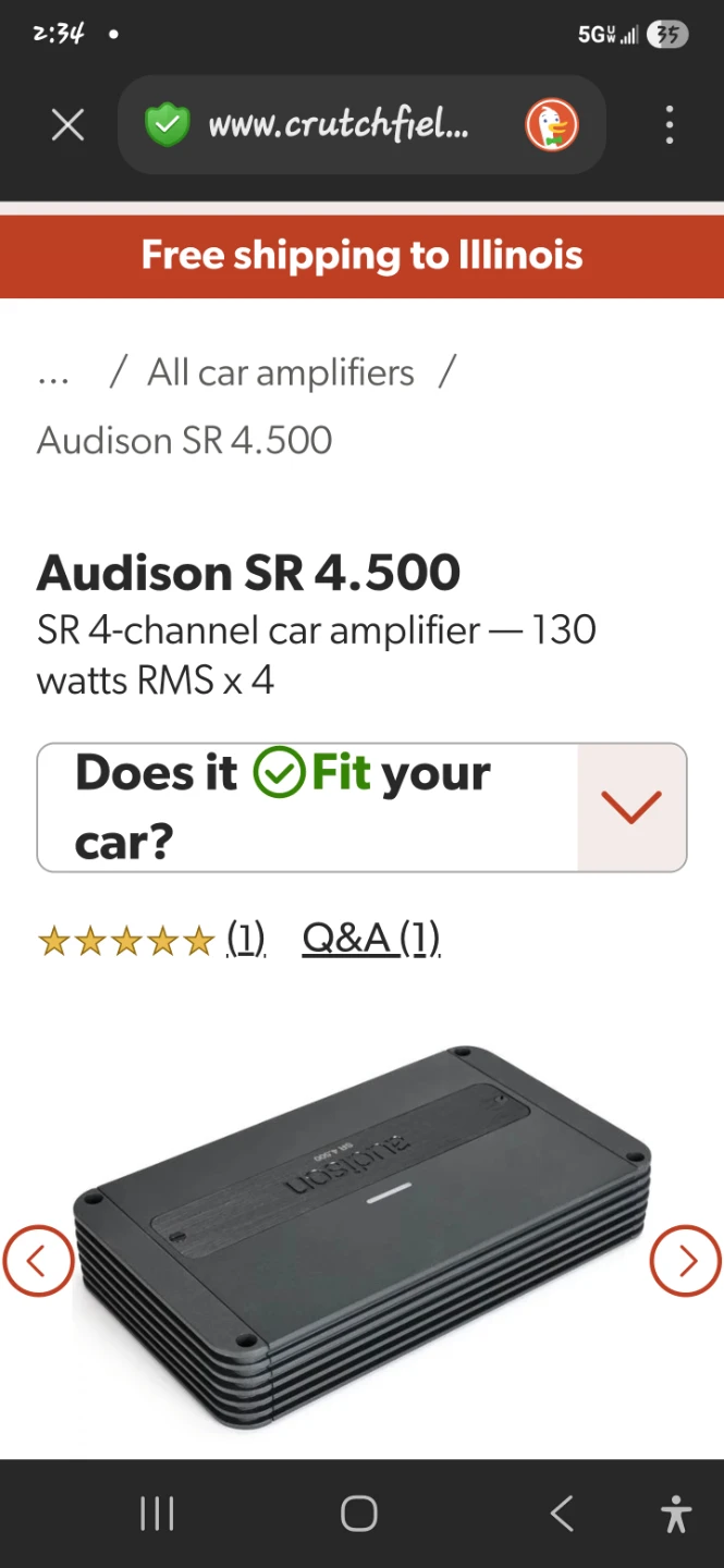 Audison SR 4.500 SR 4-channel car amplifier - photo 3