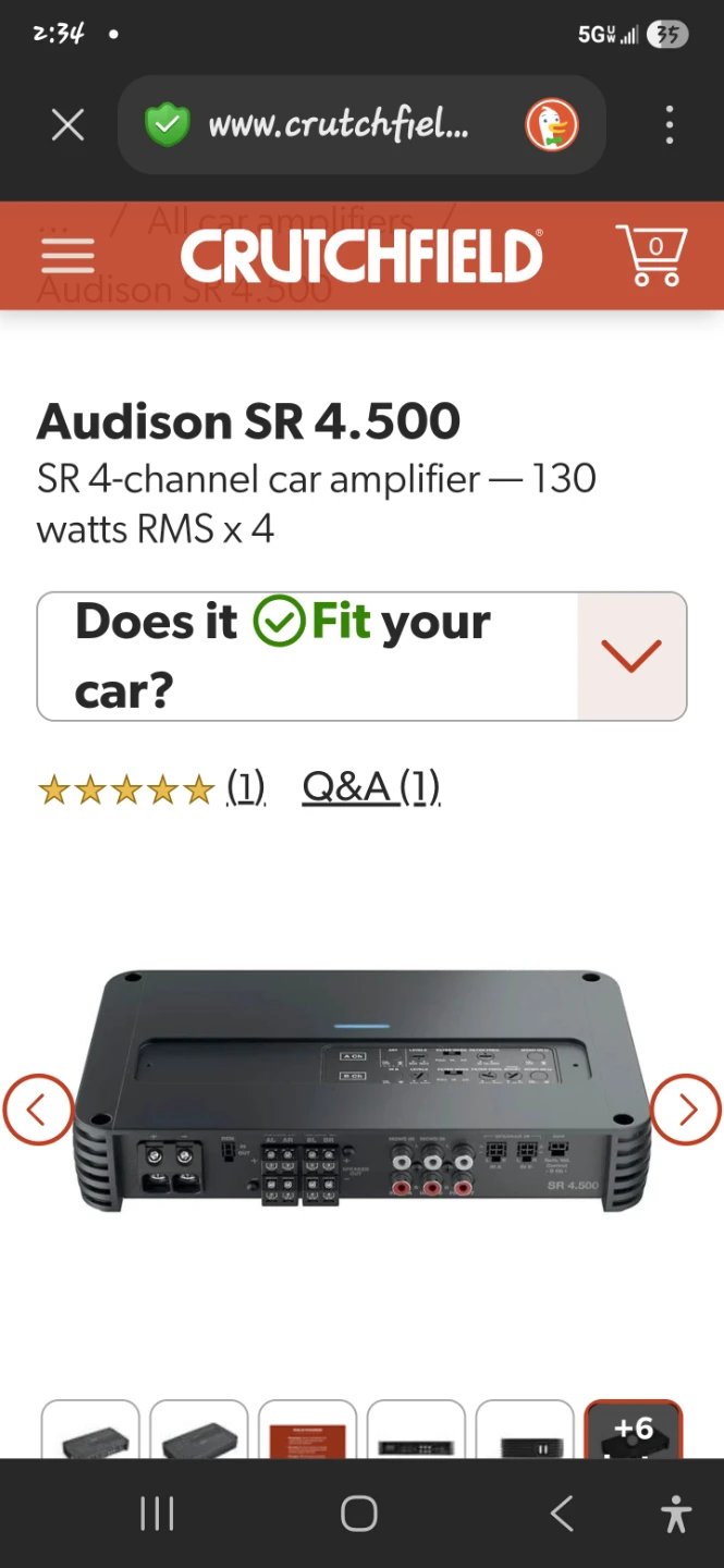 Audison SR 4.500 SR 4-channel car amplifier - photo 4