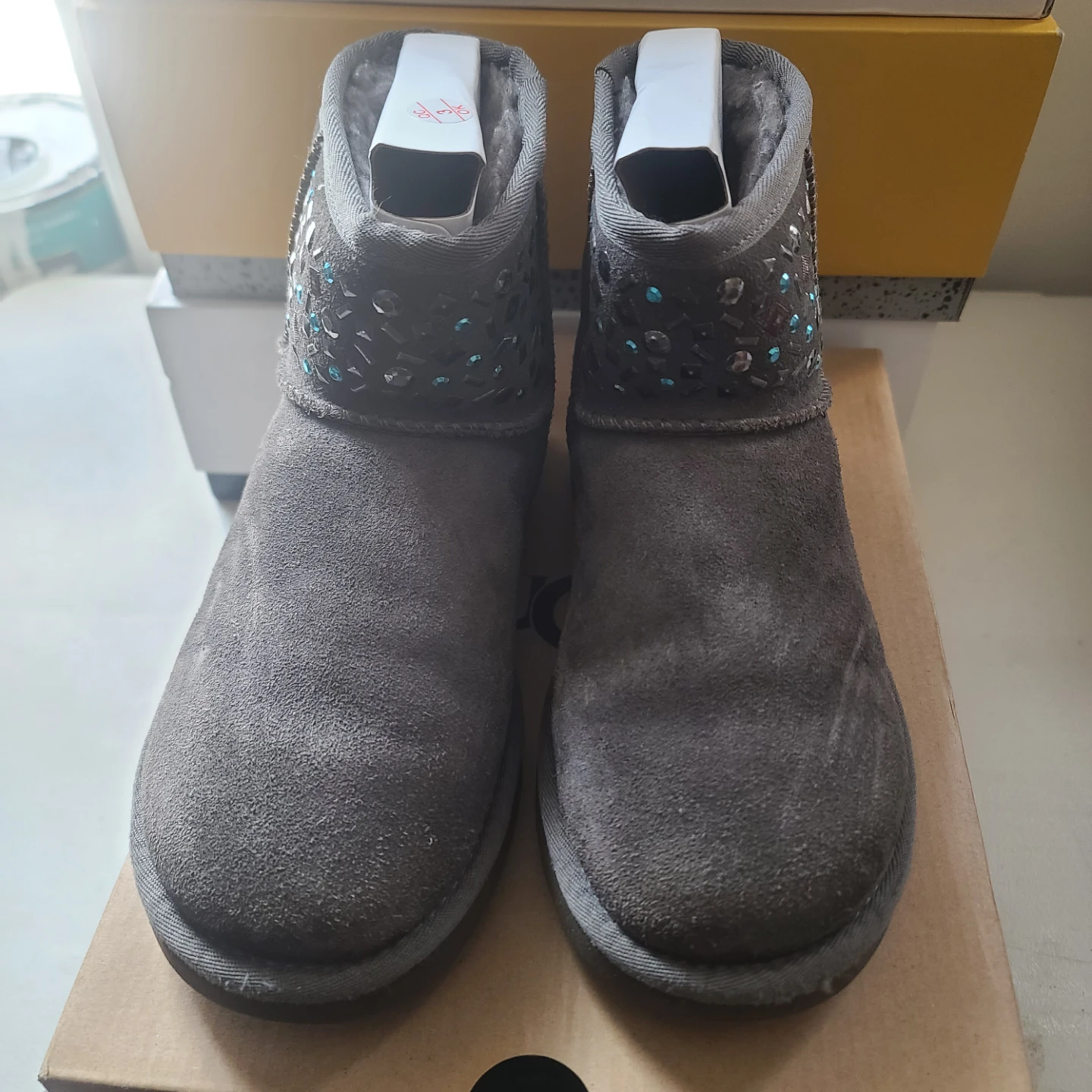 UGG Classic Mini Stud II Boots Grey Size 6 - photo 2