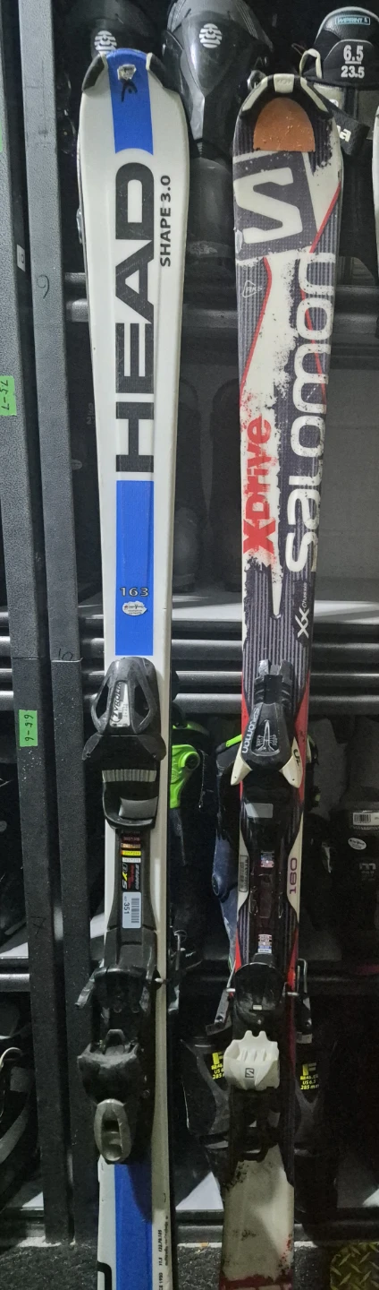 HEAD Shape 3.0 Skis with Salomon Skis