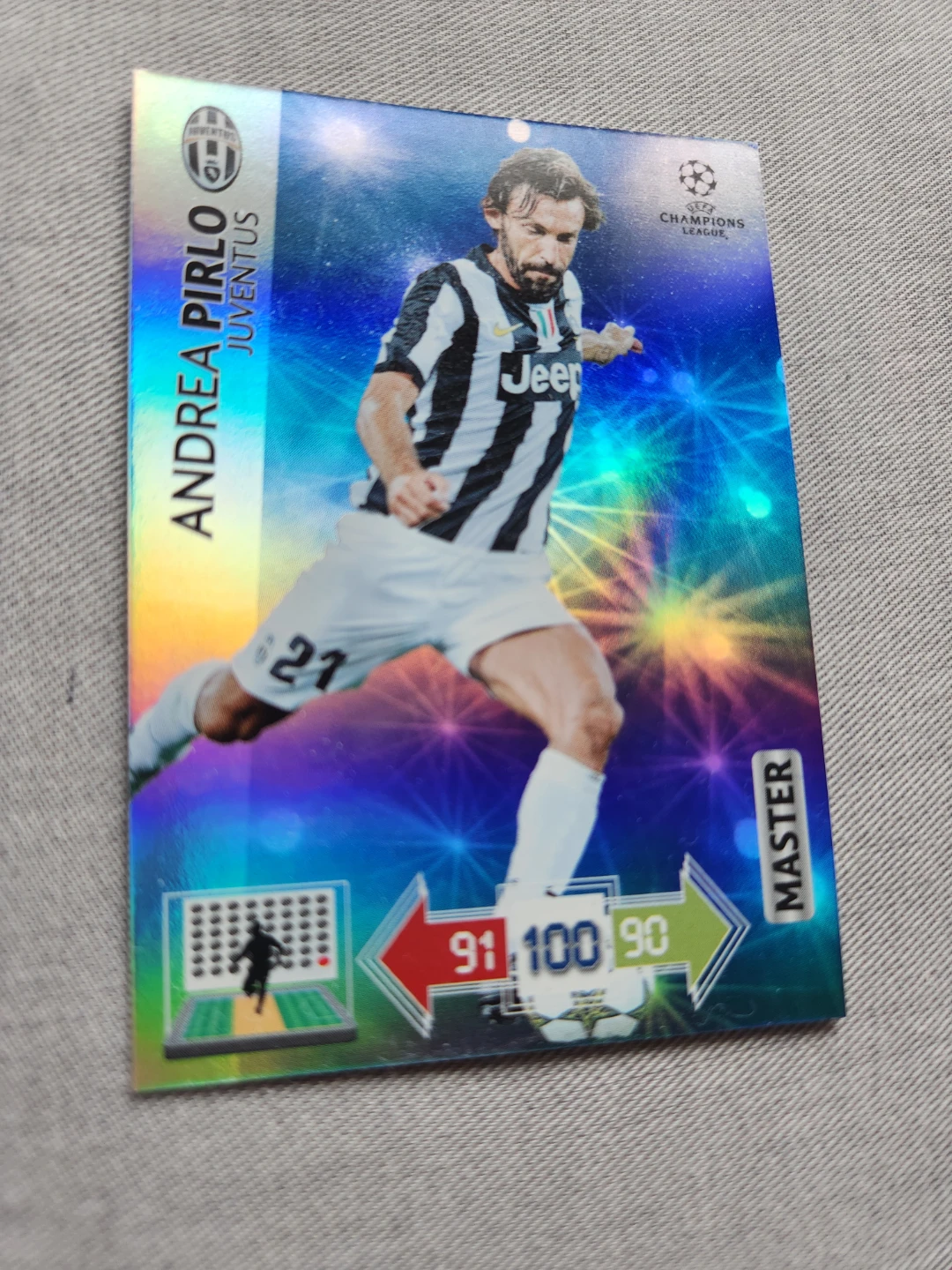 Panini  XL UEFA Champions League Andrea Pirlo Card 2012-2013