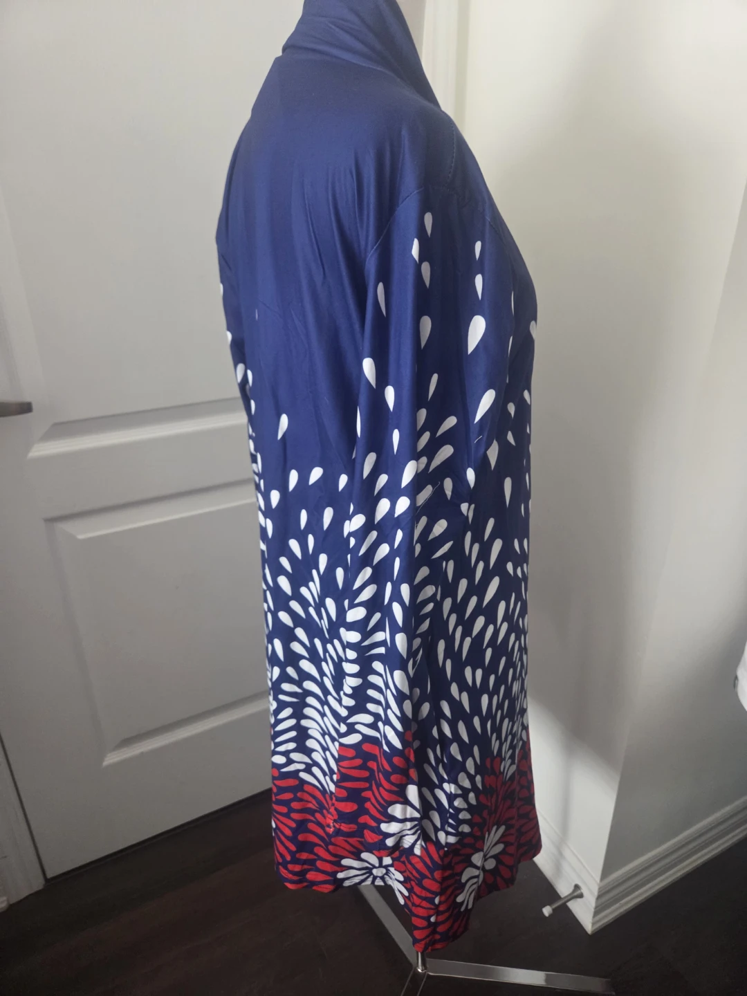Women's Blue Floral Cardigan - photo 3