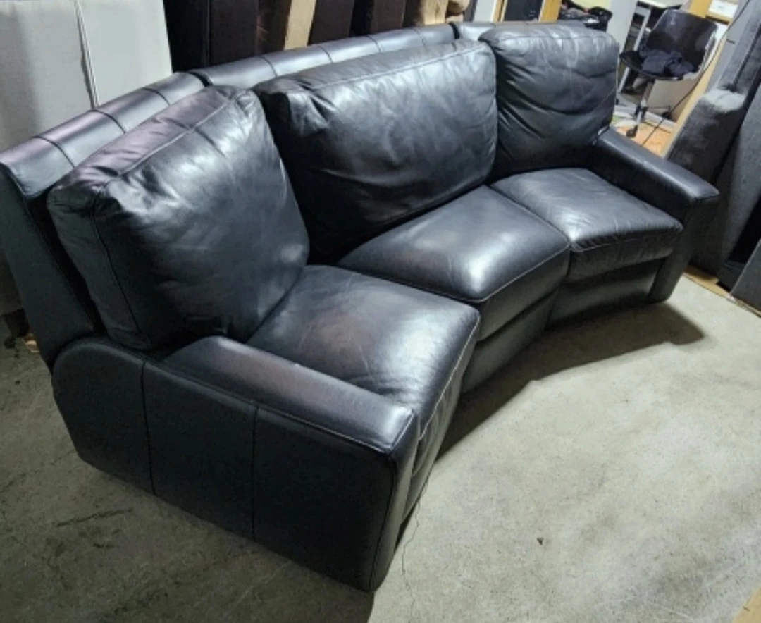 Power Leather Recliner 3 Seater Sofa - photo 4