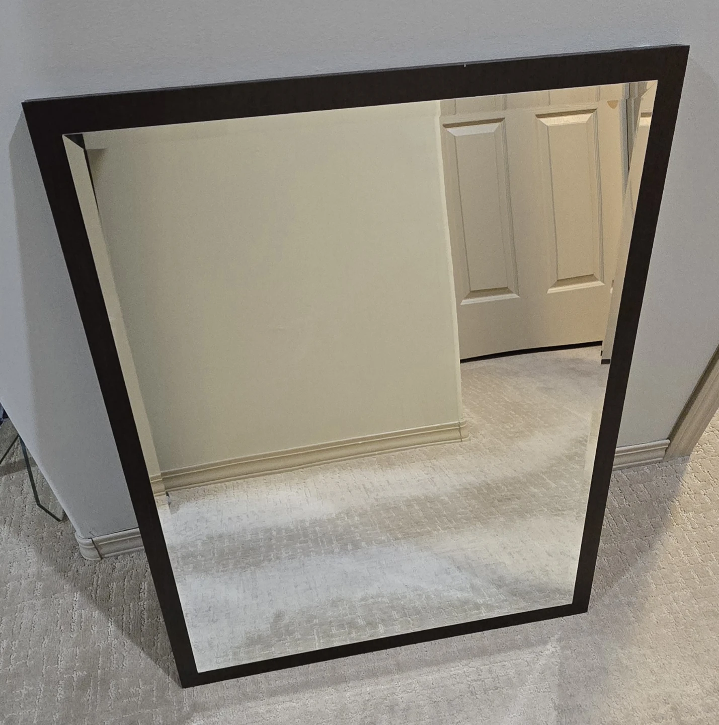 Wall Mirror with Dark Frame - photo 2