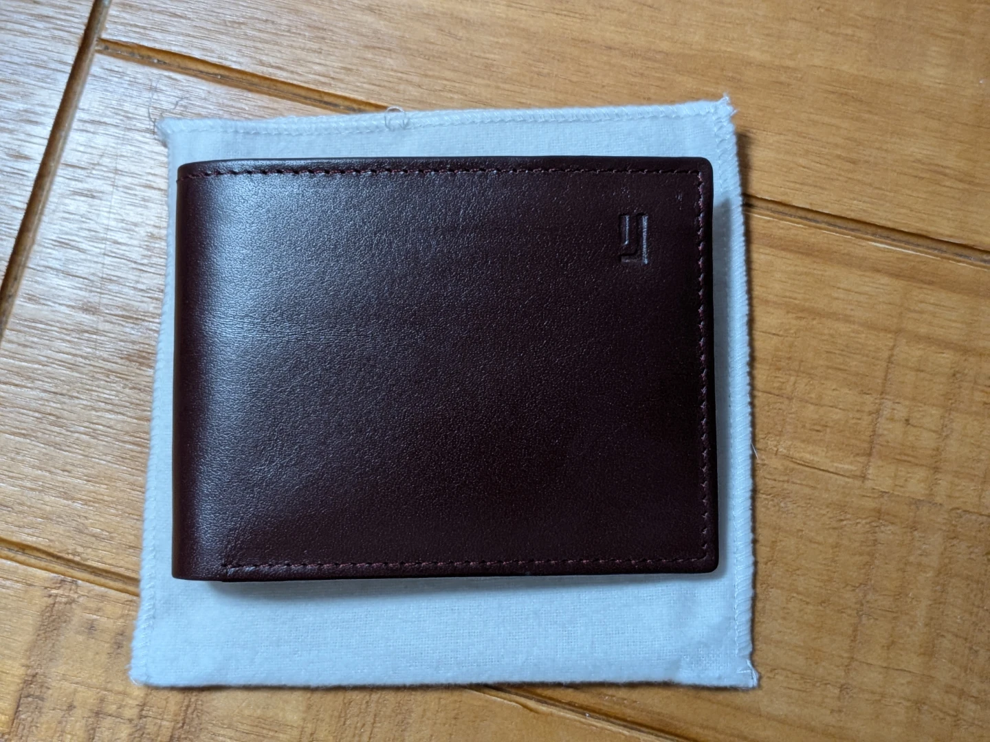 Jafferjees Brown Leather Bi-Fold Wallet