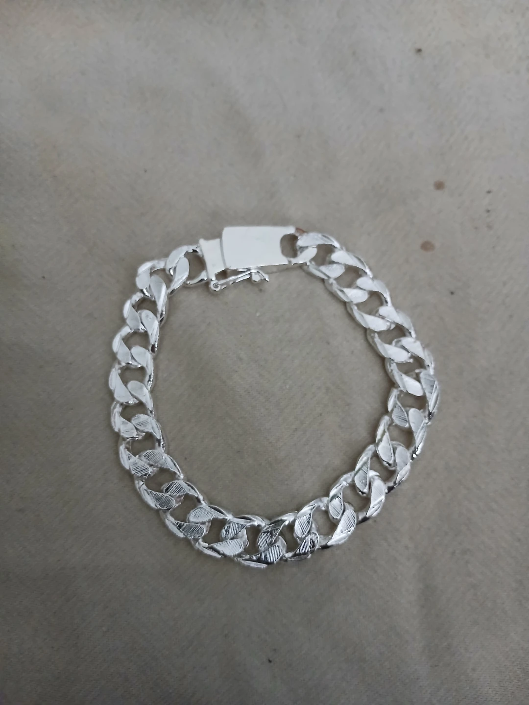 925 Sterling Silver Curb Chain Bracelet
