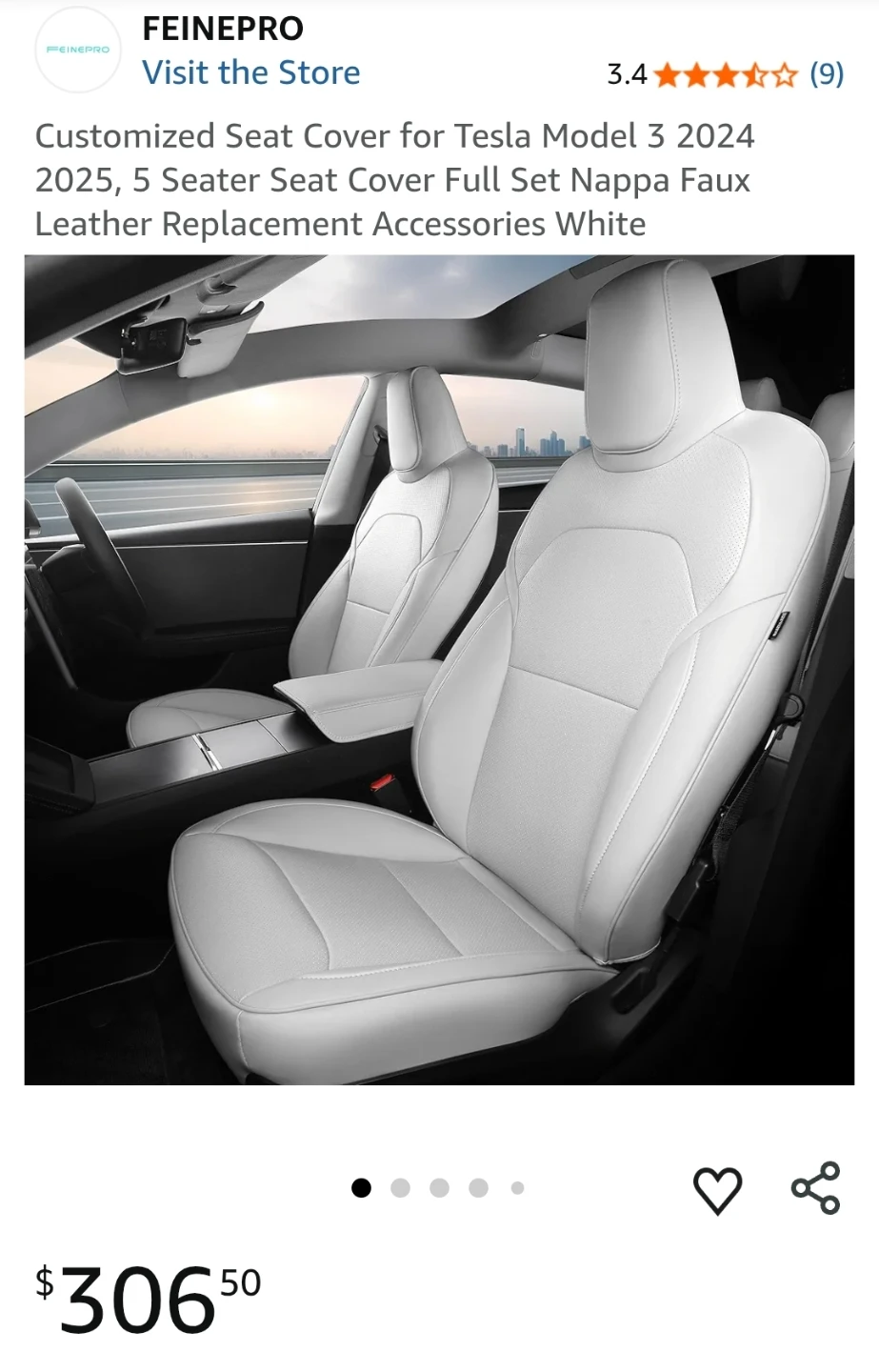 Tesla Model 3 Seat Covers - photo 3