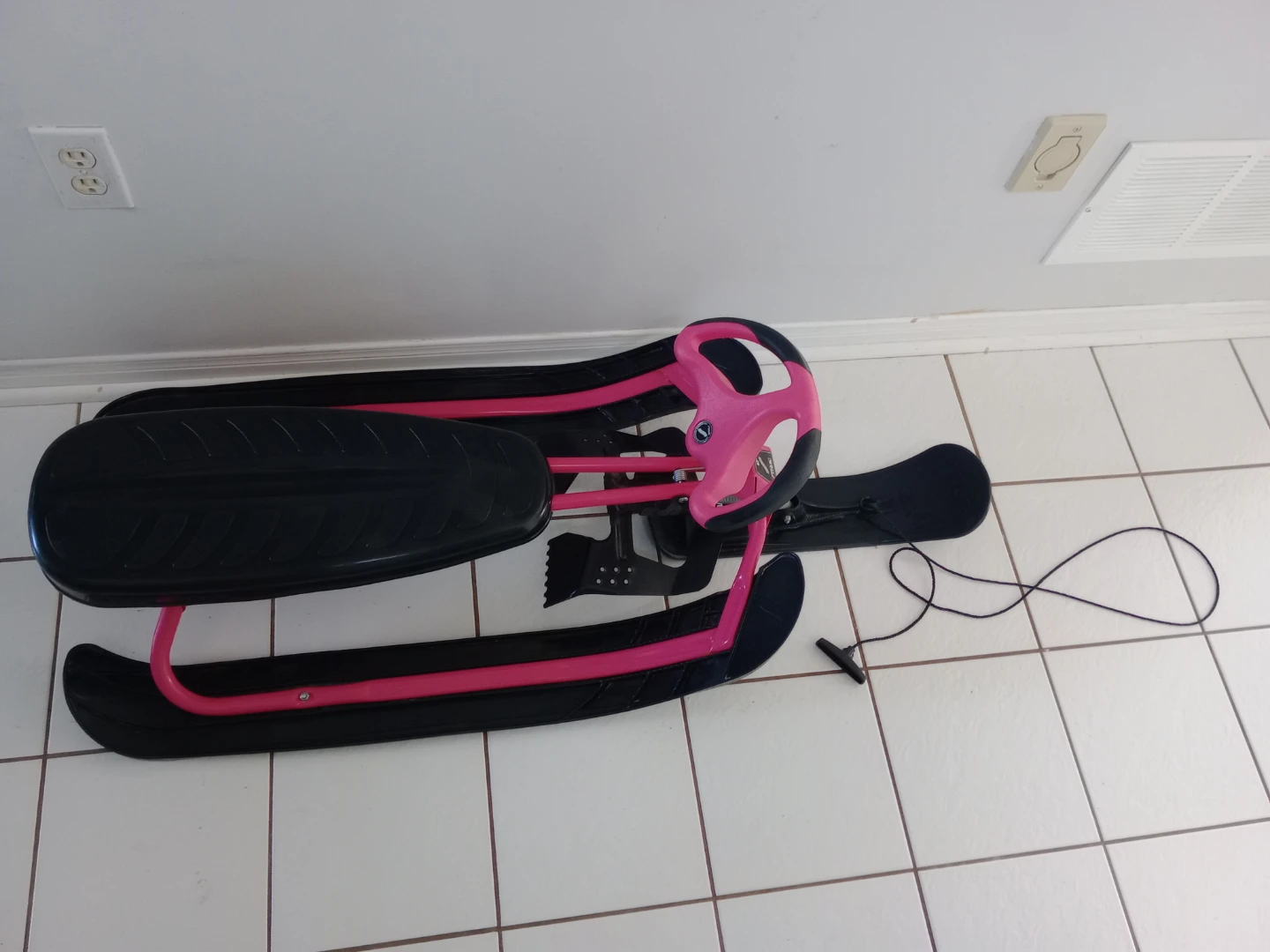 STIGA Snow Rocket Sled with Steering Wheel