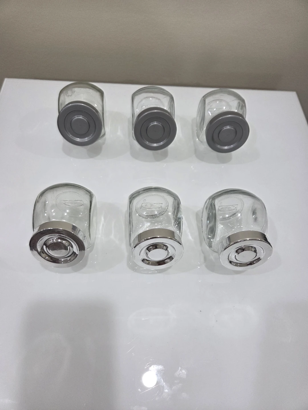 IkeaSet of 6 Glass Jars with Lids