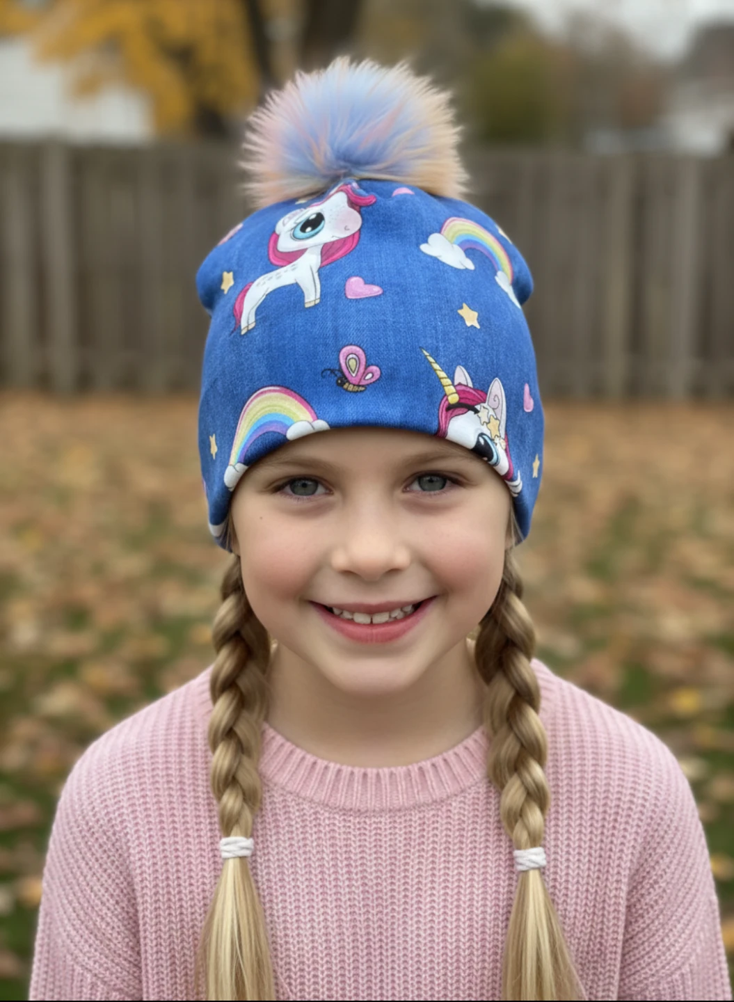 Kids Unicorn Beanie Hat