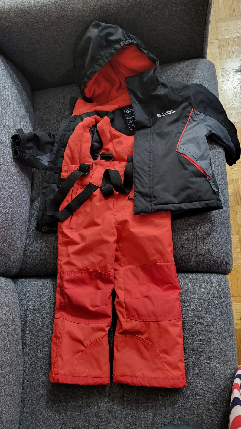 Mountain Warehouse Ski Snowsuit - Red/Black 2-3 years old