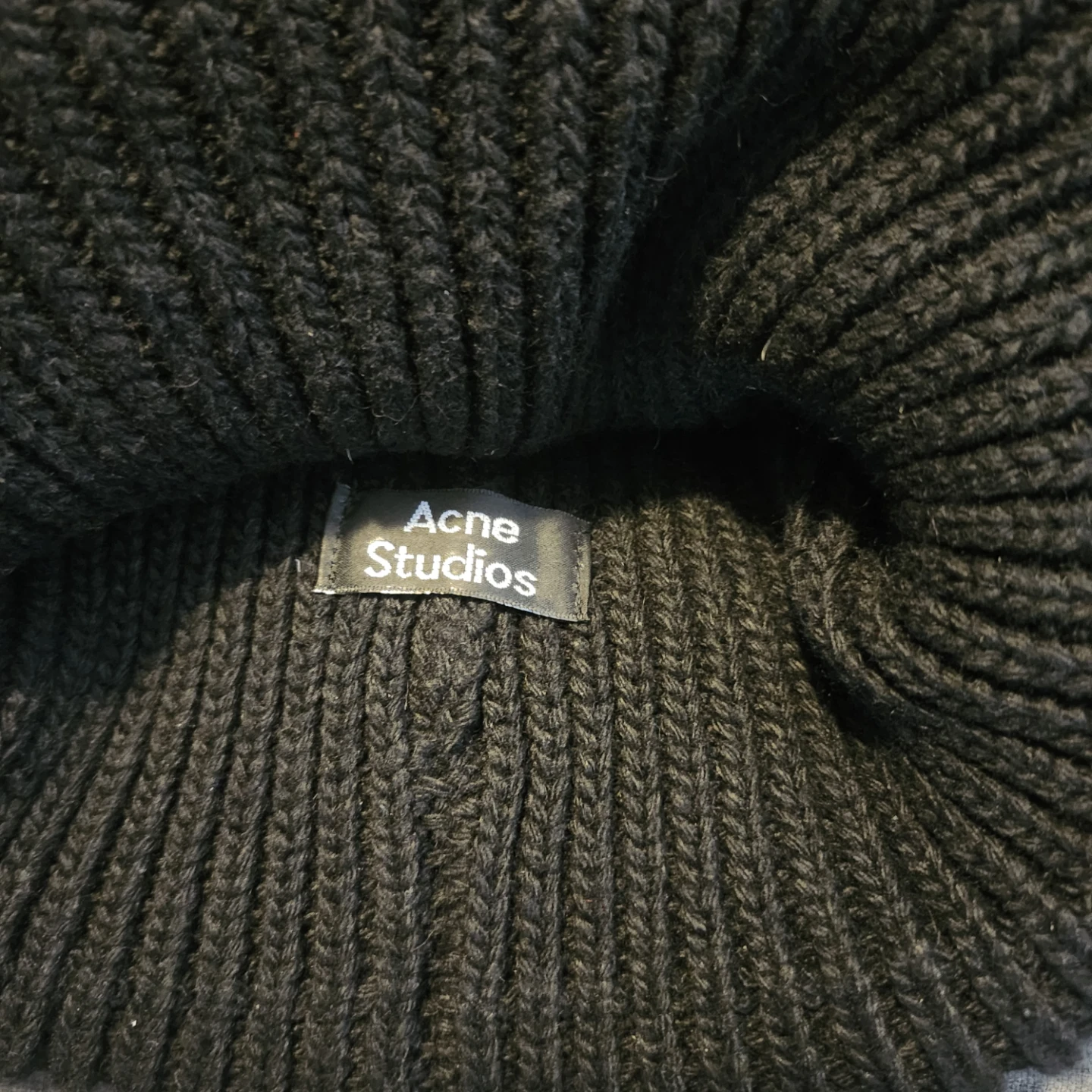 Acne Studios Black Ribbed Beanie - photo 2